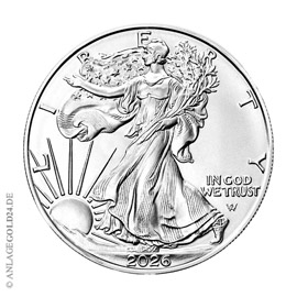 1 oz Silver Eagle 2026 differenzbesteuert