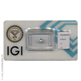 Anlage-Diamant 0,40 Carat 544266069- lupenrein