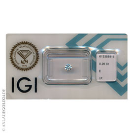 Anlage-Diamant 0,26 Carat 613388815- lupenrein