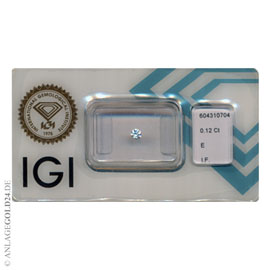 Anlage-Diamant 0,12 Carat 604310704- lupenrein