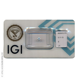 Anlage-Diamant 0,11 Carat 608381278- lupenrein