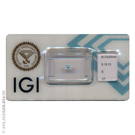 Anlage-Diamant 0,19 Carat 617420044 - lupenrein