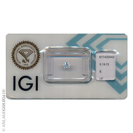 Anlage-Diamant 0,19 Carat 617420042- lupenrein