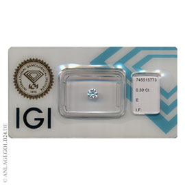 Anlage-Diamant 0,30 Carat 745515773- lupenrein