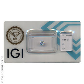 Anlage-Diamant 0,31 Carat 727535951- lupenrein