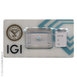 Anlage-Diamant 0,17 Carat 608381357- lupenrein