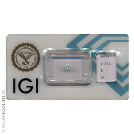 Anlage-Diamant 0,17 Carat 608381355- lupenrein