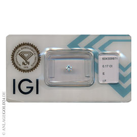Anlage-Diamant 0,17 Carat 604309971- lupenrein