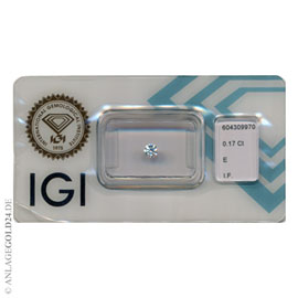 Anlage-Diamant 0,17 Carat 604309970- lupenrein