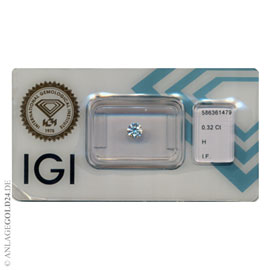 Anlage-Diamant 0,32 Carat 586361479- lupenrein