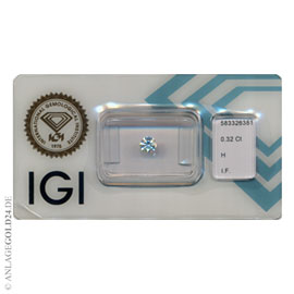 Anlage-Diamant 0,32 Carat 583326381- lupenrein