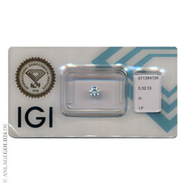 Anlage-Diamant 0,32 Carat 571384726- lupenrein