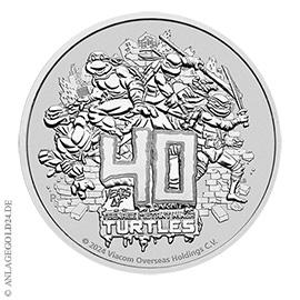 1 oz Silber 40 j�hriges Jubil�um Teenage Mutant Ninja Turtles 2024