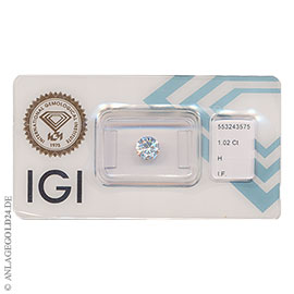 Anlage-Diamant 1,02 Carat 553243575 - lupenrein