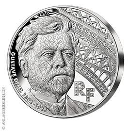 25 Euro Silber 100. Todestag Gustave Eiffel 2023 mit Ch