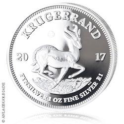 1 Unze Silber Krügerrand 2017 | Stempelglanz, In Kapsel Mit Zertifikat