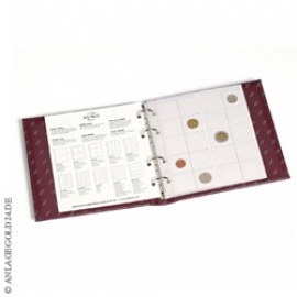 Leuchtturm M�nzenalbum NUMIS, Classic Design, inkl. Schutzkassette, Rot mit 5 H�llen
