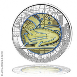 25 Euro Silber-Niob - Mobilit�t der Zukunft - �sterreich 2021