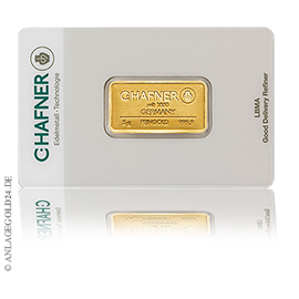 5 Gramm Goldbarren C.Hafner