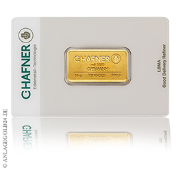 10 Gramm Goldbarren C.Hafner