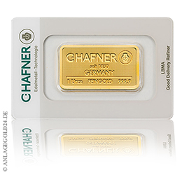 1 Unze Goldbarren C.Hafner