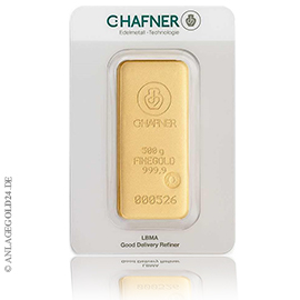 500 Gramm Goldbarren C.Hafner