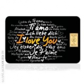 1 Gramm Goldbarren I Love You - Heimerle + Meule