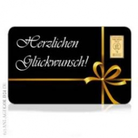 1 Gramm Goldbarren Herzlichen Gl�ckwunsch - Heimerle + Meule