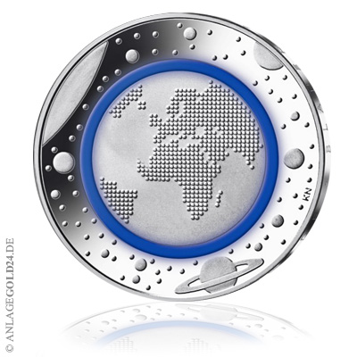 5-Euro-Sammlermünze - Planet Erde - PP