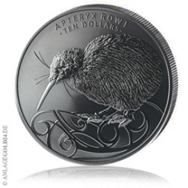 5 oz Silber Neuseeland Kiwi 2020 Black-Nickel PP