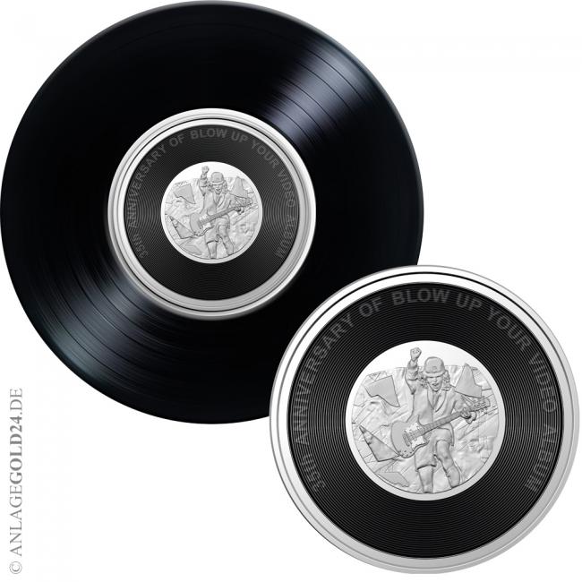 6 Coin Collection AC/DC 2022/2023 --> Goldmünzen Silbermünzen ...