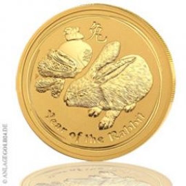 2 oz Gold, 200 Dollar Jahr des Hasen 2011