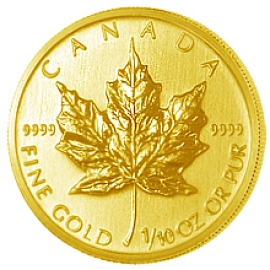 1/10 oz Gold Maple Leaf verschiedene Jahrg�nge