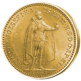 20 Kronen Franz Josef Kaiser im Kr�nungsmantel, st